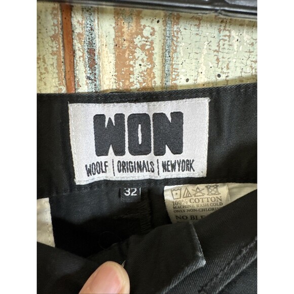 Upcycled Into Wowzer Trowzers By Donnie Mac Wear WON Woolf Originals NY 32 - Picture 6 of 11